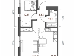 Продается 2-комнатная квартира ЖК Салют, 52.99  м&sup2;, 12969567 рублей