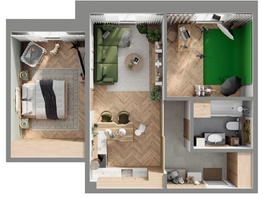 Продается 3-комнатная квартира ЖК Стрижи Сити, блок-секции 6,7, 60.12  м&sup2;, 11362680 рублей