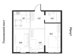 Продается 3-комнатная квартира ЖК Затон, блок-секция 3, 50.42  м&sup2;, 7588210 рублей