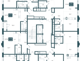 Продается 3-комнатная квартира ЖК Бродский, 1-я очередь, 75.49  м&sup2;, 14650000 рублей