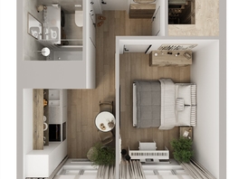 Продается 1-комнатная квартира ЖК Квартал Стрижи, 3 очередь, дом 1, 35.3  м&sup2;, 7060000 рублей