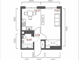 Продается 1-комнатная квартира ЖК Салют, 35.5  м&sup2;, 7597000 рублей