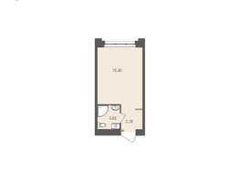 Продается 1-комнатная квартира ЖК Автограф, 26.03  м&sup2;, 7012971 рублей