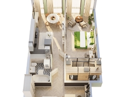 Продается 1-комнатная квартира ЖК Звезды, дом 1, 64.39  м&sup2;, 18628000 рублей