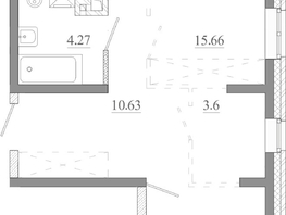 Продается 2-комнатная квартира ЖК Мега, дом 5, 64.08  м&sup2;, 7048800 рублей