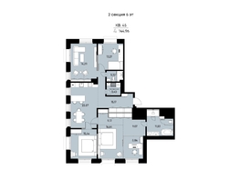 Продается 4-комнатная квартира ЖК ВЕКТОР премиум-квартал, дом 1, 144.96  м&sup2;, 39988000 рублей
