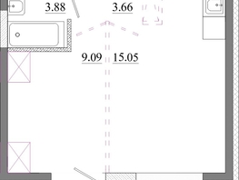 Продается 1-комнатная квартира ЖК Первый Ленинский квартал, Дом 6, 35.08  м&sup2;, 4946280 рублей