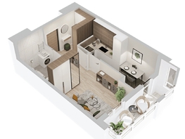 Продается 1-комнатная квартира  ЖиВой комплекс на Кузьмихе, 33.87  м&sup2;, 5750000 рублей
