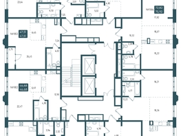 Продается 1-комнатная квартира ЖК Бродский, 1-я очередь, 44.91  м&sup2;, 9600000 рублей