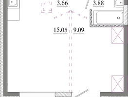 Продается 1-комнатная квартира ЖК Первый Ленинский квартал, Дом 6, 36.58  м&sup2;, 5157780 рублей