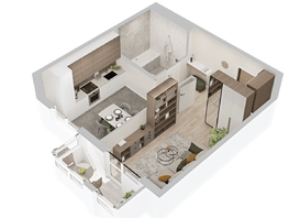Продается 1-комнатная квартира  ЖиВой комплекс на Кузьмихе, 40.68  м&sup2;, 6850000 рублей