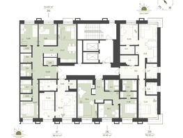 Продается 2-комнатная квартира ЖК Верба, 61.6  м&sup2;, 15215200 рублей
