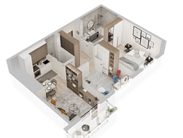 Продается 2-комнатная квартира  ЖиВой комплекс на Кузьмихе, 56.48  м&sup2;, 8750000 рублей