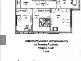 Продается 3-комнатная квартира СИБИРСКИЕ ПРОСТОРЫ, дом 1, корп 4, 80.6 м², 5940000 рублей