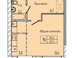 1-комн, деревня Сухово