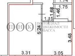 Продается 1-комнатная квартира Строителей б-р, 39.4  м², 4970000 рублей