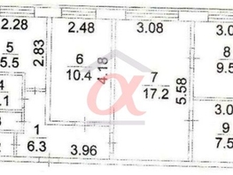 Продается 4-комнатная квартира Пионерский 1-й пер, 60  м², 7000000 рублей