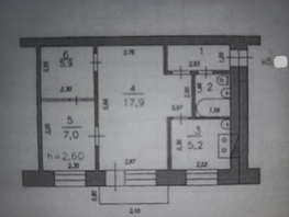 Продается 2-комнатная квартира Доватора ул, 43.1  м², 2690000 рублей