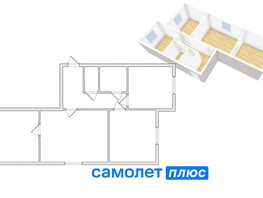 Продается 3-комнатная квартира Инициативная ул, 59.1  м², 3400000 рублей