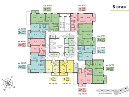 Продается 3-комнатная квартира ЖК Планета, корпус 2, 62.2  м², 8508347 рублей