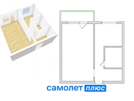 Продается 1-комнатная квартира Красная горка мкр, 30.1  м², 2490000 рублей