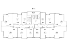 Продается 3-комнатная квартира ЖК Сити-парк, дом 9, 76.6  м², 8770700 рублей