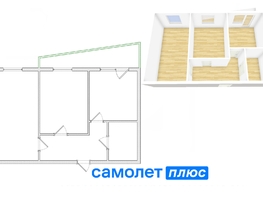 Продается 2-комнатная квартира Притомский пр-кт, 49.6  м², 6800000 рублей