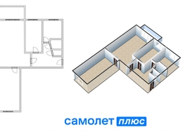 Продается 3-комнатная квартира Сибиряков-Гвардейцев ул, 58.5 м², 6000000 рублей