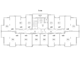Продается 3-комнатная квартира ЖК Сити-парк, дом 5, 76.6 м², 8996670 рублей