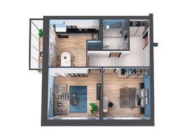 Продается 2-комнатная квартира ЖК Верхний бульвар-2, дом 53 корп 1, 59.3 м², 8126500 рублей