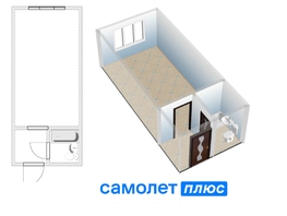 Продается 1-комнатная квартира Строителей б-р, 22.6 м², 2350000 рублей