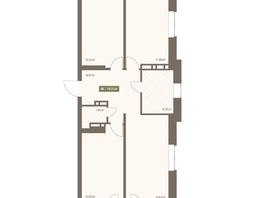 Продается 3-комнатная квартира ЖК НОВА на Московском, 78.27  м&sup2;, 11444063 рублей