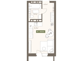 Продается Студия ЖК НОВА на Московском, 26.12  м&sup2;, 5161312 рублей