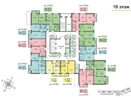 Продается 3-комнатная квартира ЖК Планета, корпус 2, 63.5  м&sup2;, 9562323 рублей