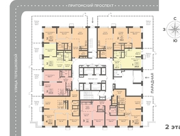 Продается 2-комнатная квартира ЖК Столичный, 53.6  м&sup2;, 9728400 рублей