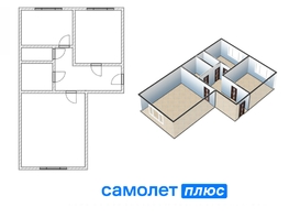 Продается 2-комнатная квартира Лазо ул, 46.1  м&sup2;, 3200000 рублей