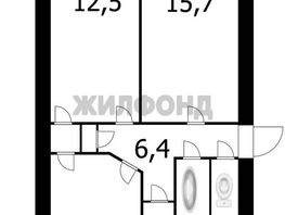 Продается 3-комнатная квартира Зорге ул, 57.2  м², 4400000 рублей