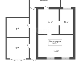 Продается Дом Юрия Смирнова ул, 32 м², участок 3 сот., 2500000 рублей