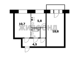 Продается 2-комнатная квартира Демьяна Бедного ул, 43 м², 3950000 рублей