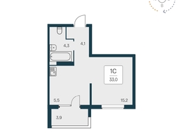 Продается Студия ЖК Квартал на Игарской, дом 1, 32.7 м², 5250000 рублей