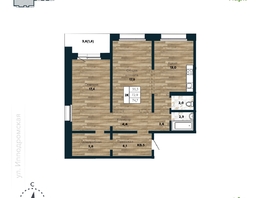 Продается 2-комнатная квартира ЖК Галактика, дом 4 Марс, 74.7 м², 9450000 рублей