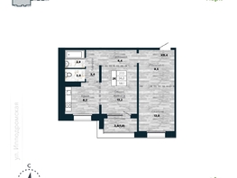 Продается 2-комнатная квартира ЖК Галактика, дом 4 Марс, 58.1 м², 8200000 рублей