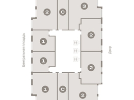 Продается 2-комнатная квартира ЖК Европейский берег, дом 45, 59.97 м², 9950000 рублей