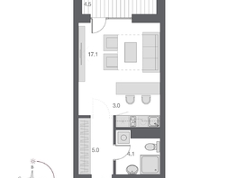 Продается Студия ЖК Дом Нобель, 31.45  м², 9250000 рублей