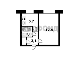 Продается 1-комнатная квартира Бориса Богаткова ул, 30 м², 3900000 рублей