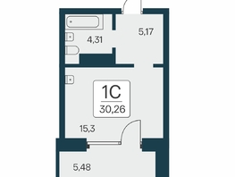 Продается Студия ЖК Сакура парк, дом 2, 30.4 м², 7200000 рублей