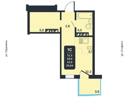 Продается Студия ЖК Никольский парк, дом 5, 29.94 м², 6330000 рублей