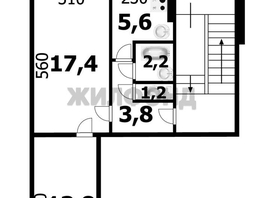 Продается 2-комнатная квартира Сибирская ул, 44 м², 5000000 рублей