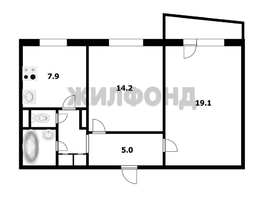 Продается 2-комнатная квартира Чигорина ул, 52.7 м², 4700000 рублей
