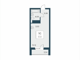 Продается Студия АК Тайм Парк, 30.52 м², 6100000 рублей